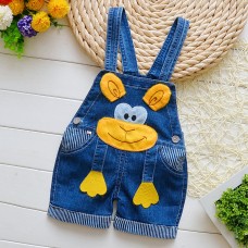 【12M-4Y】Kid Cartoon Denim Overalls(Only Overalls) - 9201