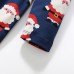 【18M-7Y】Girl Cute Christmas Santa Claus Print Long Sleeve Dress