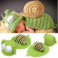 Knitted Snail Photography Prop Kid Baby Decorate Clothing